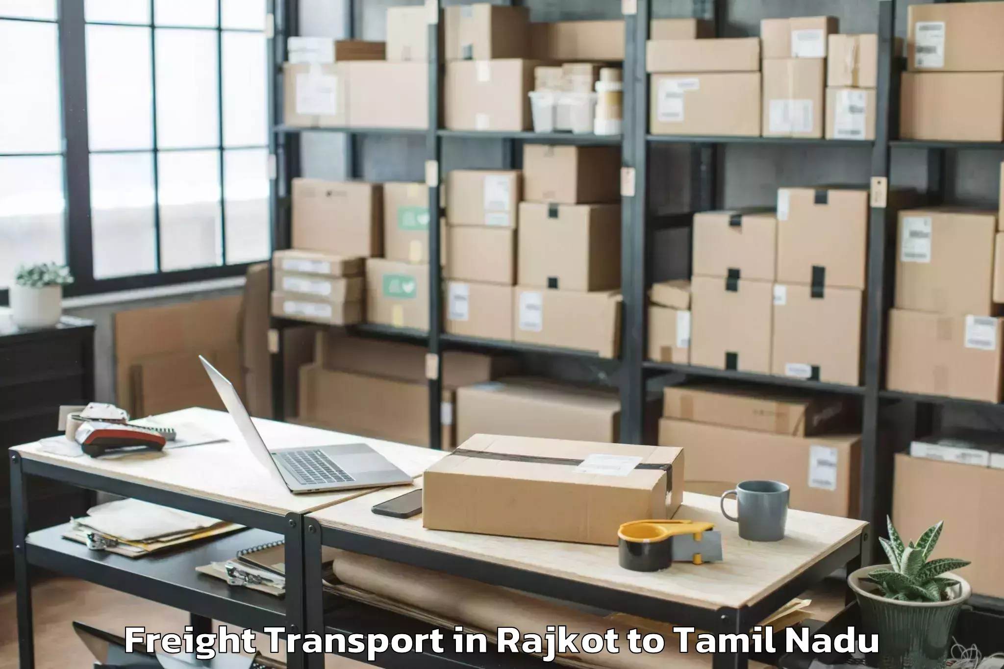 Book Rajkot to Abhilashi University Karaikudi Freight Transport